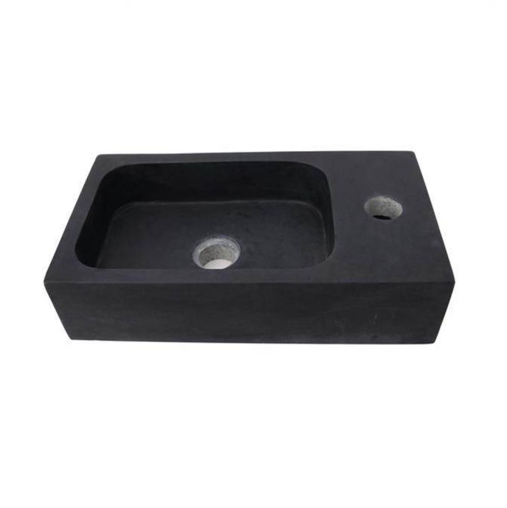 Modena Above Counter Basin,1 Faucet Hole,Black Andesit