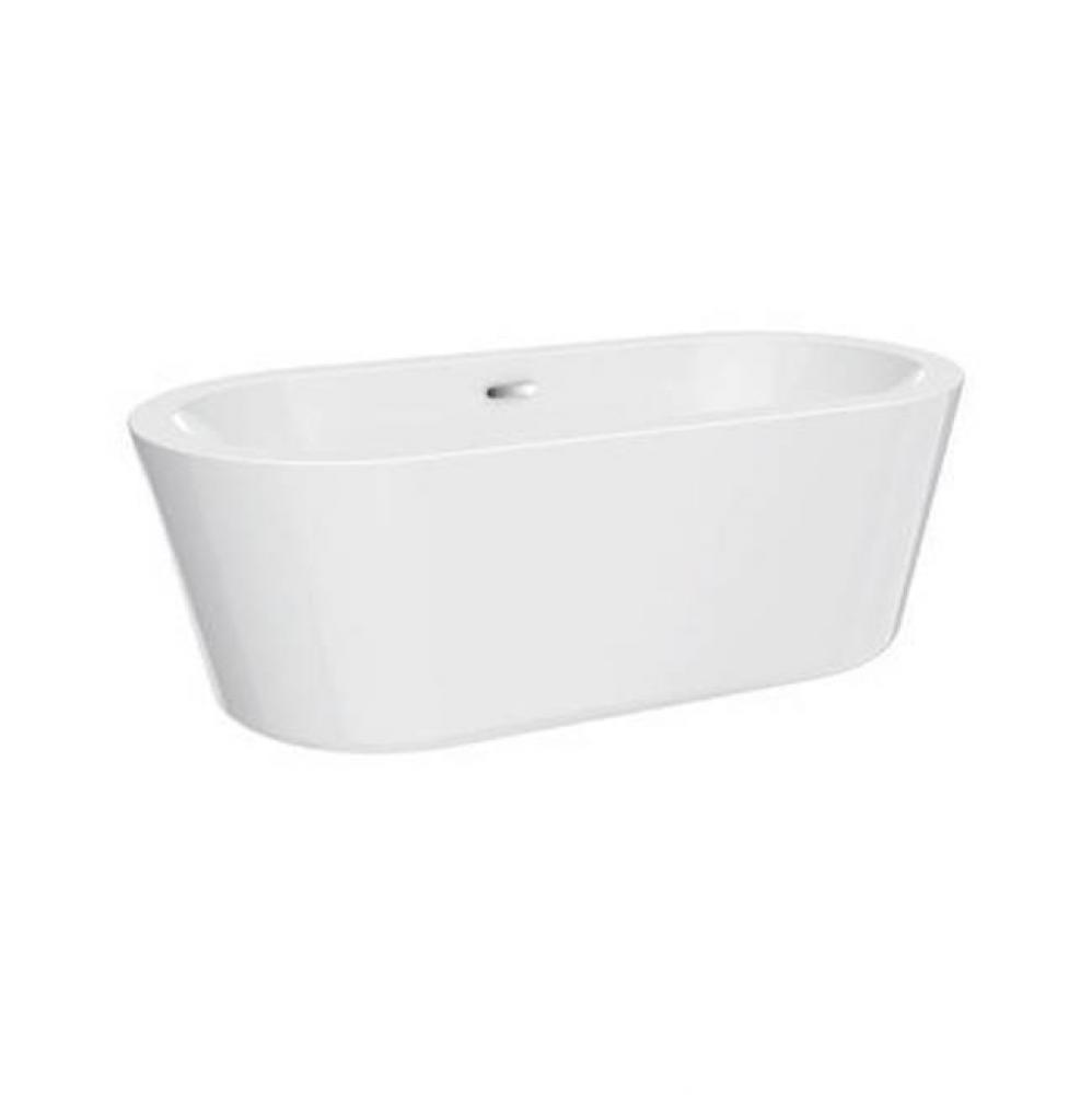 Saville Acrylic Oval Tub, 66&apos;&apos;WH, w/Internal Drain Pipe, BN