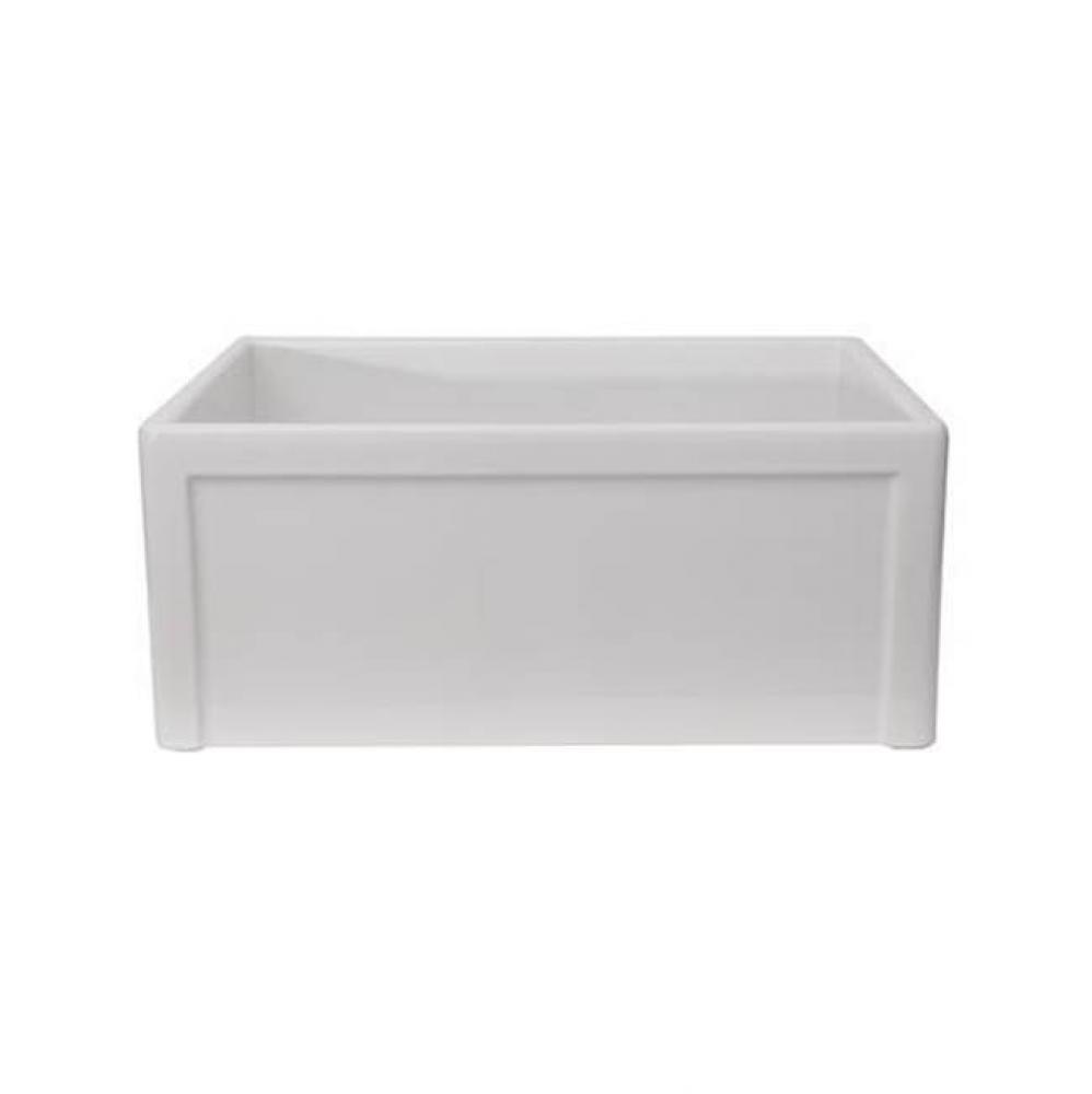 Chapman 36&apos;&apos; Fireclay SingleBowl,Center Drain, White