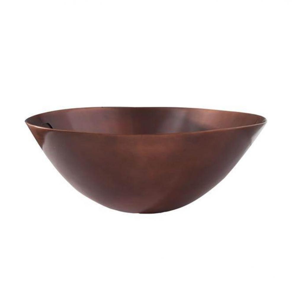 Iverson 20&apos;&apos; Oval Basin SmoothDBL Layer,NO OF,Antique Copper