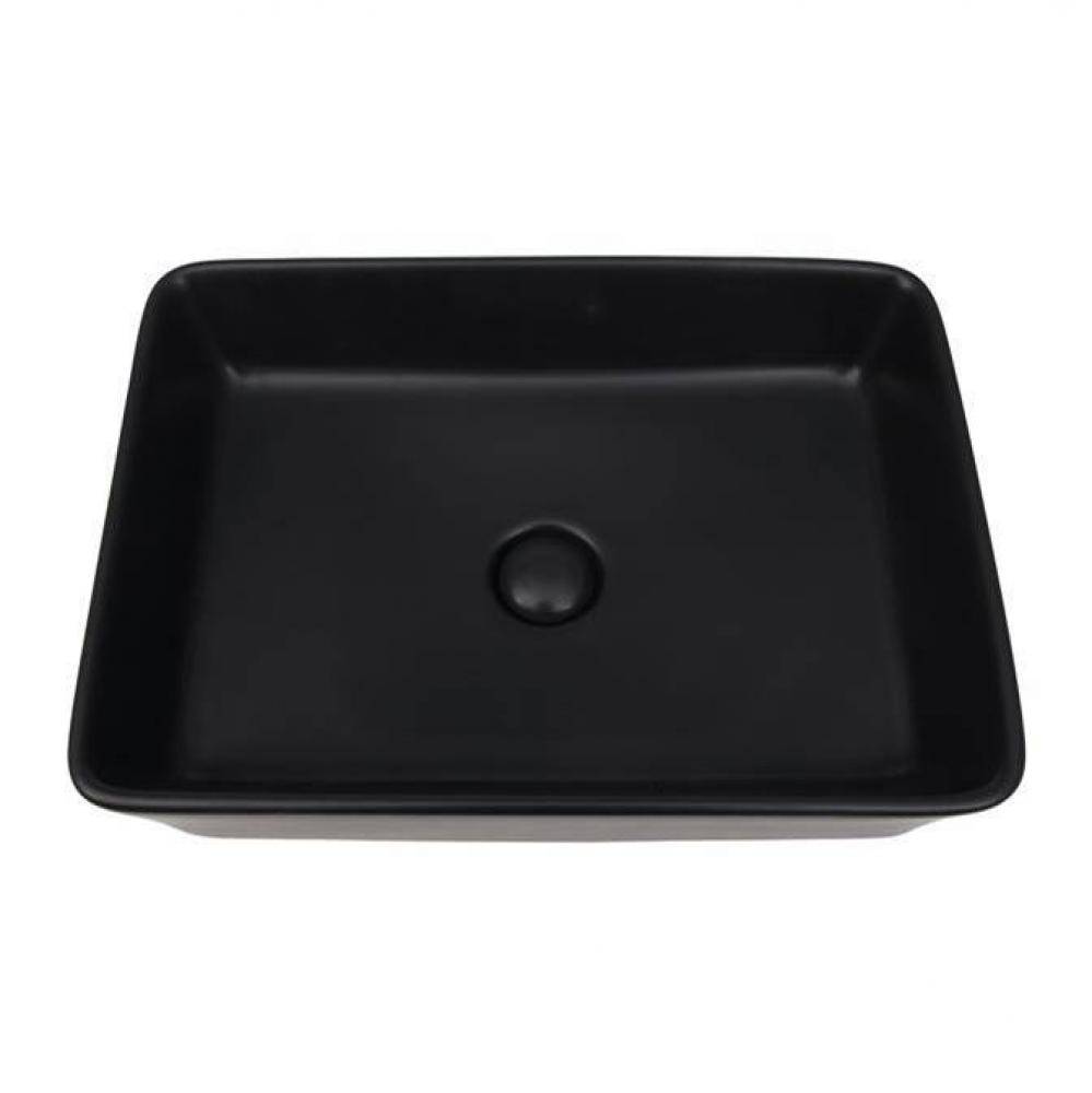 Harmony 19-3/4&apos;&apos; Rect Above Counter Basin,Matte Black