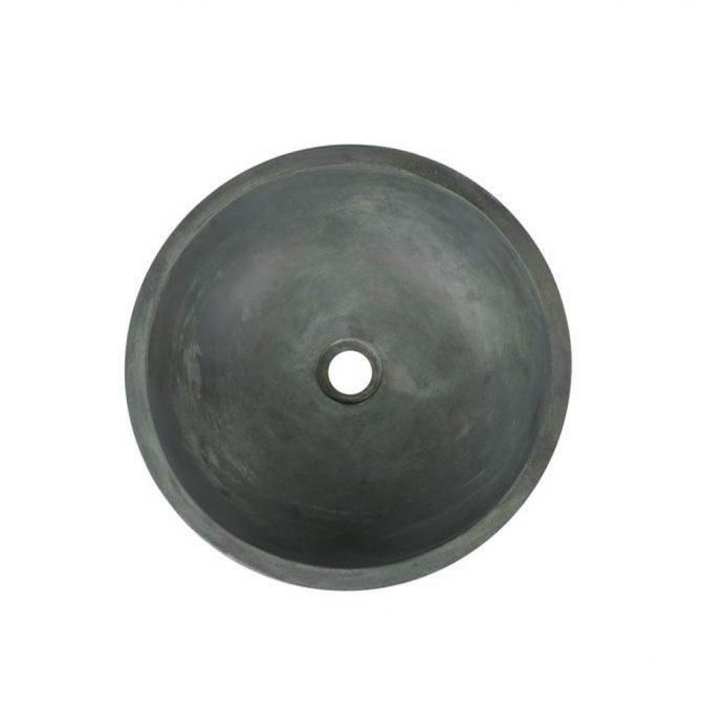 Cordell Large Round CementVessel, Copper Green