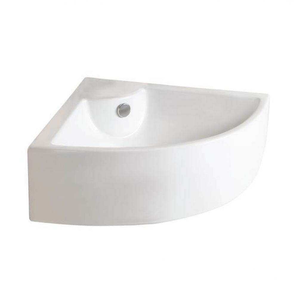Crandall Corner Wall Hung 26&apos;&apos;,1 Faucet Hole, Overflow WH