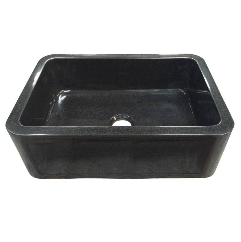 Ankra 33&apos;&apos; Polished GraniteSingle Bowl Farmer Sink, GPBL