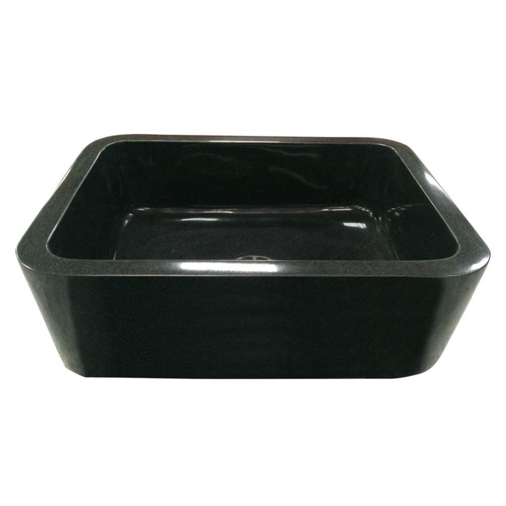 Acantha 33&apos;&apos; Polished GraniteSingle Bowl Farmer Sink, GPBL
