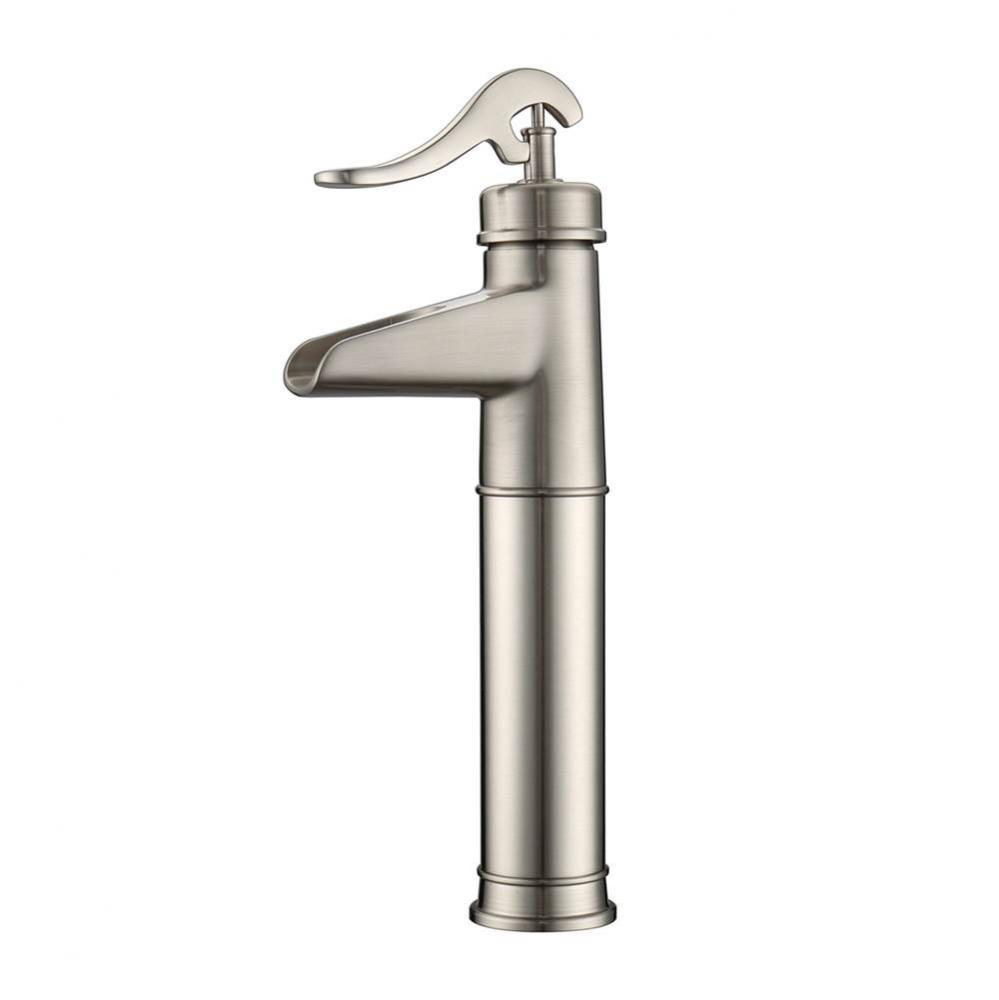 Thalia Single Handle VesselFaucet w/Hoses,Brushed Nickel