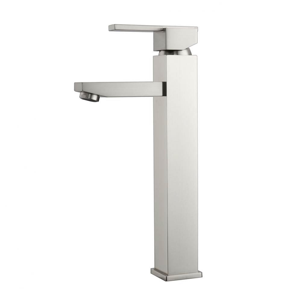 Fulton Single Handle VesselFaucet w/Hoses,Brushed Nickel