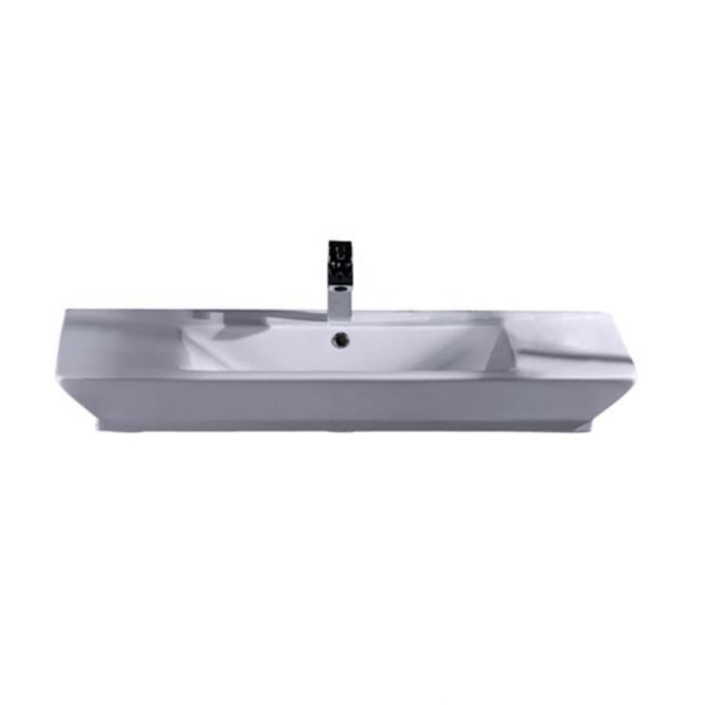 Opulence Above Counter Basin39-1/2&apos;&apos;,White,Rect Bowl,8&apos;&apos;WS