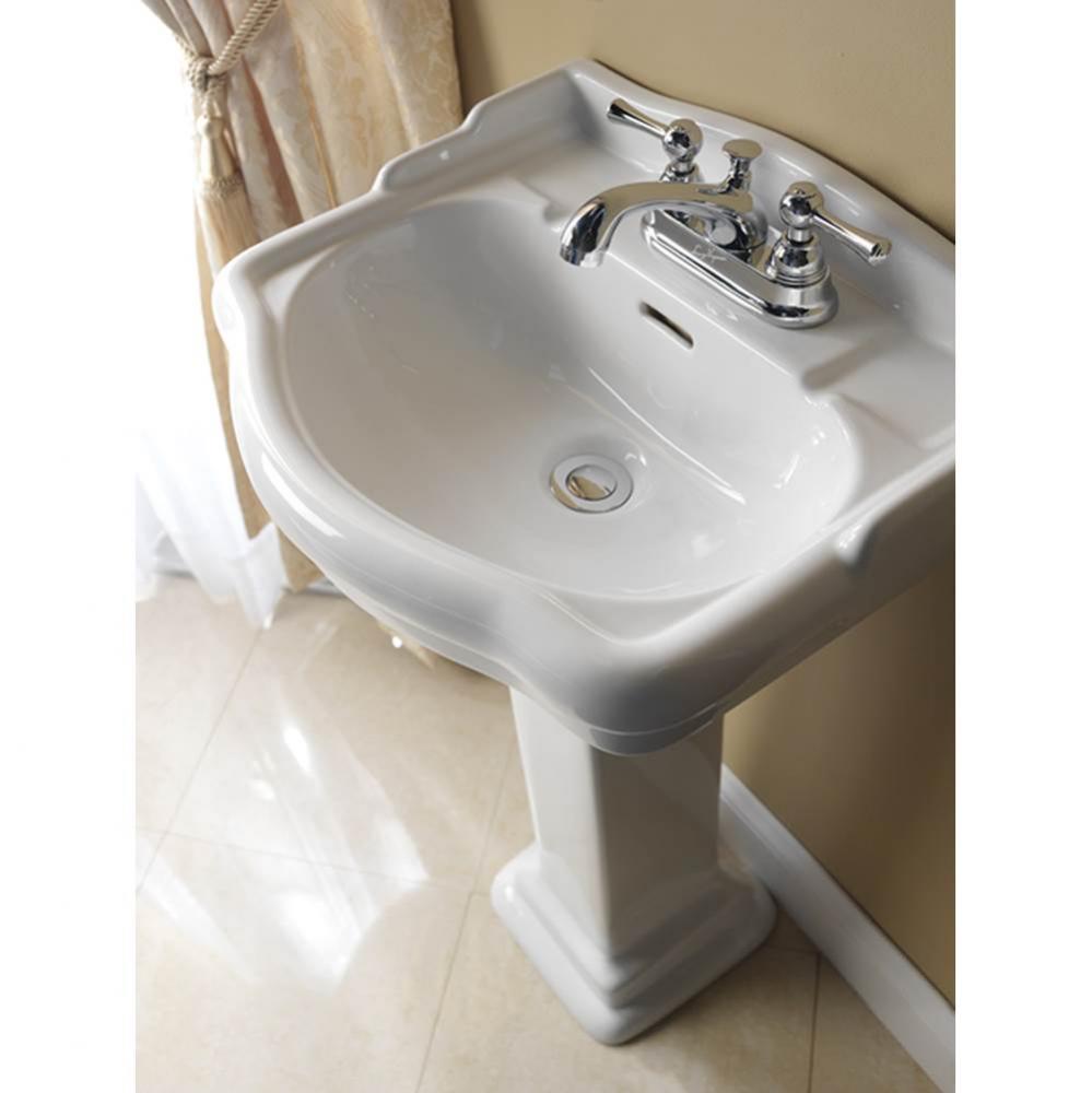 Stanford 460 Pedestal Lavatory, One-Hole, Bisque