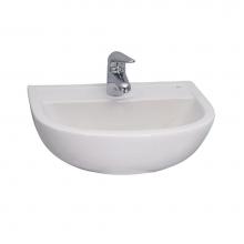 Barclay 4-621WH - Compact 500 Wall-Hung Basin1-Hole, White