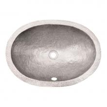 Barclay 6842-PE - Forster Oval Undermount Basin, Hammered Pewter