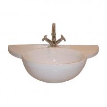 Barclay B/3-611WH - Alida Basin, One-Hole, White