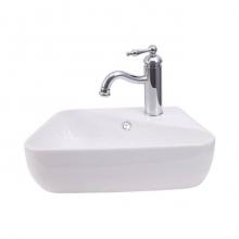 Barclay 4-1134WH - Nikki 17'' Wall Hung Basin withOverflow, White