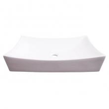 Barclay 4-8002WH - Porter Above Counter Basin,26'', Rect, No Faucet Holes,WH