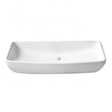 Barclay 4-8060WH - Pericon Above Counter Basin27-3/4'', Rect, No Fct Hole, WH