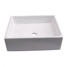 Barclay 4-8076WH - Redkey Above Counter Basin18-1/2'', Rect, No Fct Hole, WH