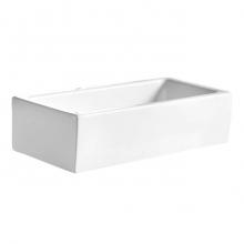 Barclay 4-8130WH - Randolph Above Counter Basin19-1/2'' Rect, No Fct Holes, WH