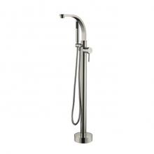 Barclay 7968-BN - Grimley Freestanding Faucet (Brass),W/Handshower,BN