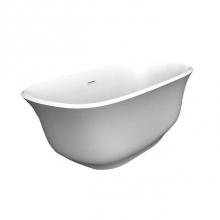 Barclay ATDN59IG-MB - Ceres 59'' Freestanding ACWH Tub,Internal Drain and OF MB