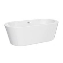 Barclay ATOVN59MFIG-BN - Opus AC Oval Freestanding Tub59'' WH,Internal Drain Pipe, BN