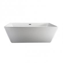 Barclay ATRECN71WIG-BN - Vaughn 71'' AC Rect Tub WH,Internal drain-OF BN