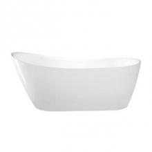 Barclay ATSN66EIG-BN - Lovina 66'' AC Slipper Tub WH,with Internal Drain Pipe, BN