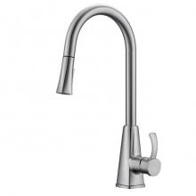 Barclay KFS406-BN - Christabel Pull-down KitchenFaucet w/Hose,Brushed Nickel