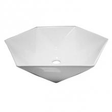 Barclay 4-105WH - Angie 21'' Hexagon Basin, White