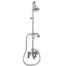 Barclay 4064-MC-MB - Elephant Spout,Riser,Shwr HeadHand Shwr,Metl Cross Hndls,MB