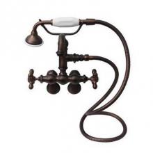 Barclay 4802-MC-ORB - Hook Spout w/Hand Shwr,TubWall Mount,Metal Cross Hdl,ORB