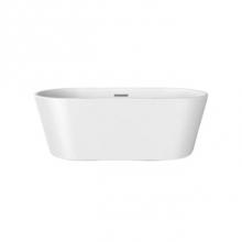 Barclay ATOVN63EIG-MB - Pascal 63'' Freestanding Ac Wh Tub,W/Internal Drain And Of Mb