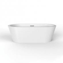 Barclay ATOVN70LIG-MB - Rosario 70'' Freestanding Ac Wh Tub,W/Internal Drain And Of Mb