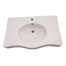 Barclay B/3-971WH - Galaxy 28'' Basin - WhiteOne Faucet Hole