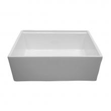 Barclay FS27AC-WH - Crofton 27''  Single Bowl Sinkw/Ledge,Plain Front,White