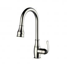 Barclay KFS410-L4-BN - Caryl Kitchen Faucet,Pull-OutSpray, Metal Lever Handles, BN