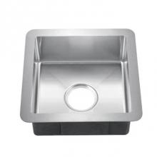 Barclay PSSSB2060K-GS - Rena 15'' Gold SS Square Sink W/Gold Wiregrid And Strainer
