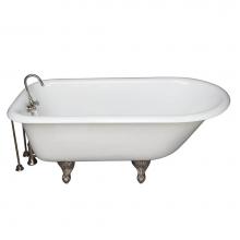 Barclay TKCTR67-PN6 - Tub Kit 67'' CI Roll Top,TubFiller, Supplies, Drain-PN