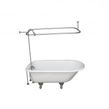 Barclay TKCTRH54-SN4 - Tub Kit 54'' CI Roll Top,FillerShower Unit,Supplies, Drain-BN