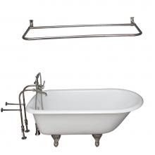 Barclay TKCTRN54-PN15 - Tub Kit 55'',CI,Roll Top,FillerShower Rod, Supplies, Drain-PN