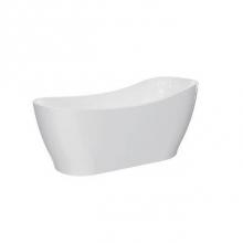 Barclay ATSN67FIG-BN - Lyndell AC Slipper Tub 67'' WH,w/Internal Drain Pipe, BN