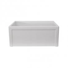 Barclay FSSB1100-WH - Chapman 24'' Fireclay SingleBowl,Center Drain, White