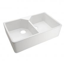 Barclay FS31 - Jolie 31.5'' Double Bowl FarmerSink, No hole,  White