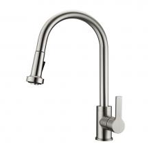 Barclay KFS412-L2-BN - Fairchild Kitchen Faucet,Pull-out Spray, Metal Levr Hndls,BN