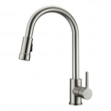 Barclay KFS414-L1-BN - Firth Kitchen Faucet,Pull-outSpray, Metal Lever Handles,BN