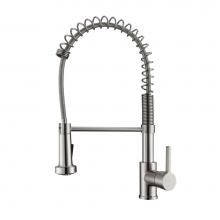 Barclay KFS416-L1-BN - Niall Kitchen Faucet,Pull-outSpray, Metal Lever Handles,BN