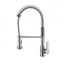 Barclay KFS416-L2-BN - Niall Kitchen Faucet,Pull-outSpray, Metal Lever Handles,BN