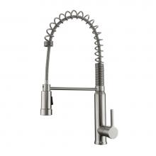 Barclay KFS422-L1-BN - Shallot Kitchn Faucet,Pull-out