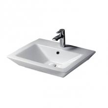 Barclay 4-368WH - Opulence 23'' Wall-Hung Basin,White, Rect. Bowl, 8'' WS