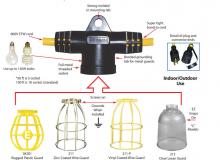 Ericson 14350STWY-1W - E-LITE 14/3 STW 50' 5-15 w/WIRE GRD