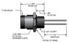 Ericson 812FRC - MIN-SYNC RCPT FEM STR 12 PL 1' LDS PVC